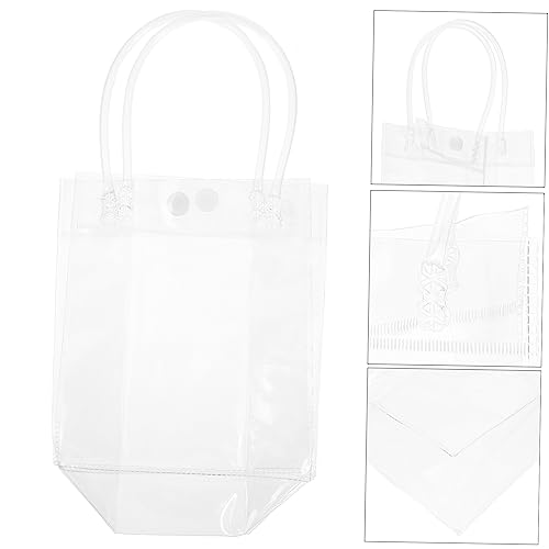 10-Pack PVC Tote Bags Simple Storage Pouches Clothing Convenient Shoulder Bags for Everyday Use2