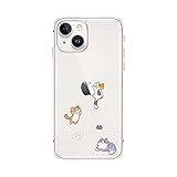 FancyCase iPhone 14 Case (6.1inch)-Cute Cat Design Lovely Cartoon Animal Pattern Flexible TPU Protec