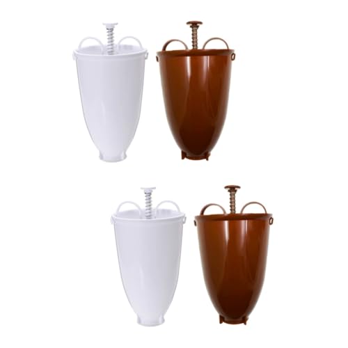 Cabilock 4pcs Manual Doughnut Maker Kit Doughnut Mold for Home Baking Tool for Making Delicious Treats