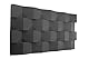 ACOUSPANEL Akustikschaumstoff, 32 Schaumstoffplatten, 15x15x6cm, Unkomprimiert, Schallabsorber für Tonstudios, Heimkino und Büros, Farbe Anthrazit