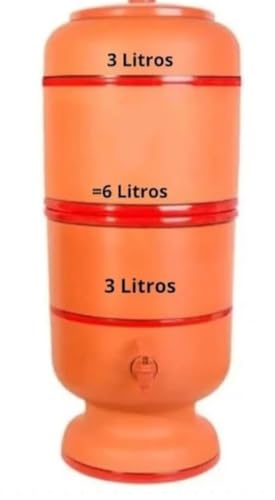 Filtro de Barro Santo Antônio 6Litros (3l+3l): Conjunto Completo + Bóia