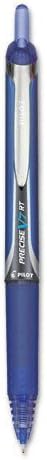 Pilot Precise V7RT - Bolígrafo retráctil con punta rodante, tinta azul, fina, se vende como 2 paquetes de 1 Total de 2 unidades