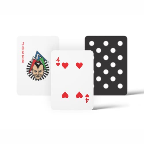 Polka Dotted Playing Cards - Premium Patterned Deck Of Cards - Uniquely Illustrated Playing Card Decks For Kids - Ideal For Poker, Card, And Table Game(Black And White) #TOP5