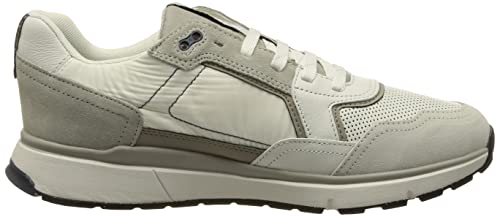 Geox U Dolomia A, Sneakers Uomo, Bianco/Grigio