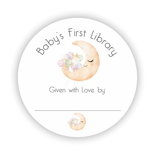 Philly Art & Crafts Baby's First Library Stickers, Bookplate Baby Shower, Sticker Labels for Book...