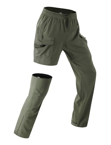 baleaf Trekkinghose Damen Zip Off, 3 in 1 Wanderhose Sommer Wasser Stretch Hiking Outdoor Pants Atmungsaktiv Funktionshose