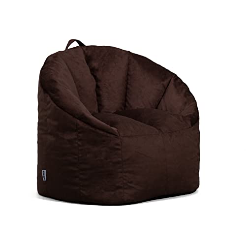 Big Joe Milano Bean Bag Chair, Dark Cocoa Plush, 2.5Ft #TOP30