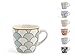 H&h newfulldecoration set 12 tazze caffe' new bone china cc1