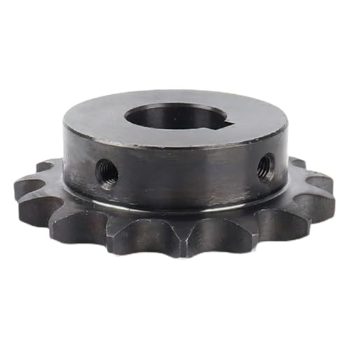 Bevel Gear Pinion Hardware Mechanical 04C Chain Gear D Bore Steel 25Teeth Keyway Industrial Sprocket Wheel Motor Chain Drive Sprocket(D Bore 8x7mm)