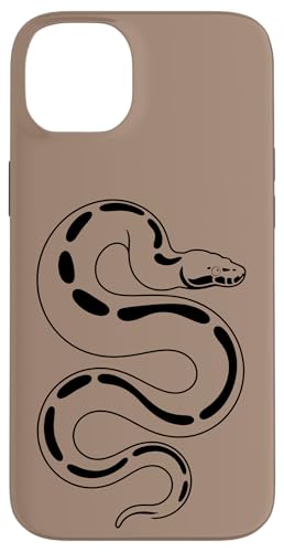 Ball Python Collector Snake Line Art - �u���E�� �X�}�z�P�[�X iPhone 14 Plus �p