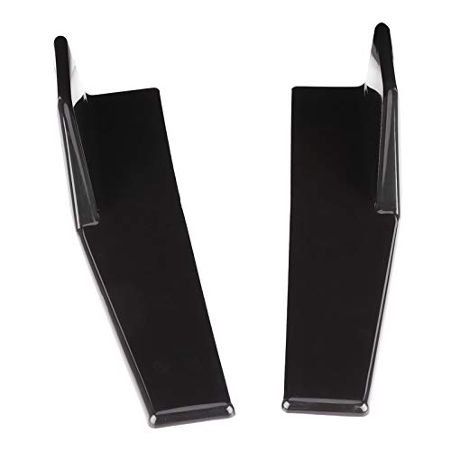 Universelle Seitenschweller für Autos - Paar Rocker Splitter Side Winglet Wing Diffusor Karosserie-Kit - Glänzend Schwarz 17,7 X 3,3 Zoll