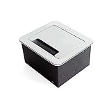 Dispone de 1 enchufe tipo F Schuko (EU) con una potencia máxima admisible de hasta 3.000W - 13A, 2 conectores USB 5V DC (1 x 1A / 2 x 0,5A) y 1 conector HDMI.