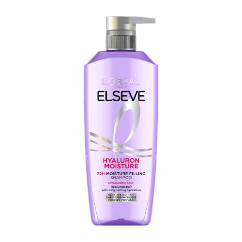 LOréal Paris ELSEVE Hyaluron 72H Moisture Filling Shampoo|Shiny Hair & Full of Life 620ml
