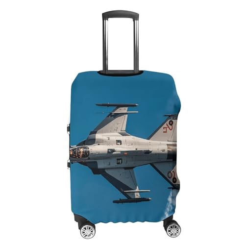Jet Fighters Elastic Luggage Cover Suitcase Protector for 19-32 Inch Suitcases | Universal Stretchable Travel Bag Cover | Anti-Scratch, Washable with Zipper Closure S4