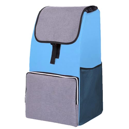 Bolsas para Carrito de La Compra Plegables de 48 L de Repuesto de Gran Capacidad de Tela Oxford Impermeables con Bolsillos Laterales y Frontal (T954)