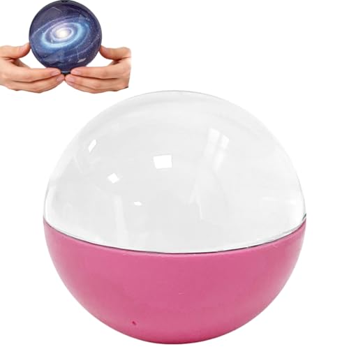 3D Crystal Ball Digital Photo Album, Christmas Crystal Ball Digital Video Display, Memory Sphere,3D CrystalBall with Electronic Display,Perfect for couples, pets and memories (pink)