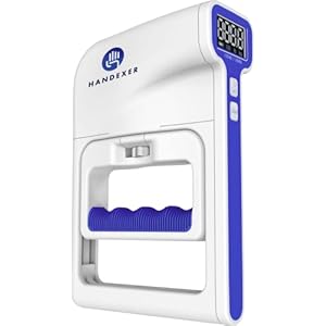 Grip Strength Tester 265lb/120kg, Digital Hand Dynamometer FDA Registered with Backlit LCD for Grip Strength Testing and Training