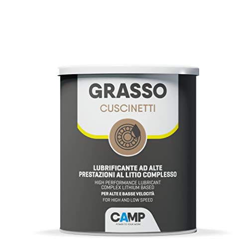 Camp Grasa para rodamientos - Grasa de litio de alta aditivación para rodamientos y rodillos, grasa lubricante con propiedades antioxidantes - resistente a las vibraciones y al centrifugado, 1l