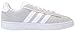 adidas Men's Grand Court Alpha Sneaker, Grey/White/Silver Metallic, 9