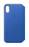 Apple iPhone X Leather Folio Case - Electric Blue