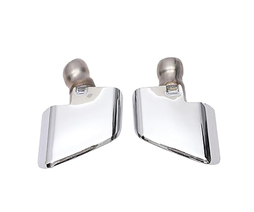 Tubo de escape para BMW Serie 5 G30 G38 de color plata con difusor trasero