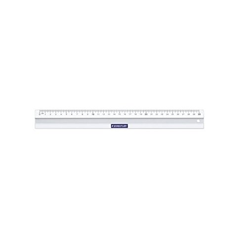 Lineal Aluminium 30cm silber Packung mit 10 Stück