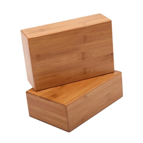 KOMBIUDA 1pc Natural Yoga Brick Lightweight Support Tool for Home Fitness Poses Flexibility Smooth for Comfort Easy to Clean Portable Yoga Training Block