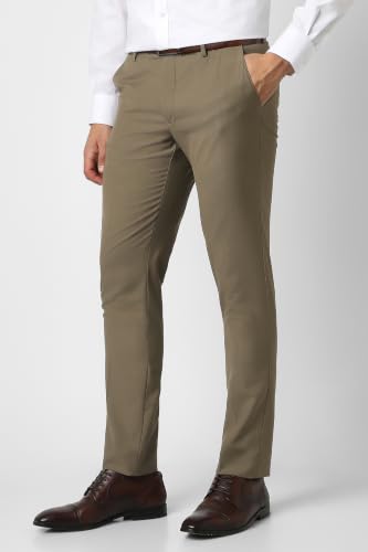 Image of Peter England Men Mid Rise Neo-Slim Formal Trouser