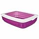 TRIXIE Katzentoilette Brisko mit Rand - 15 Liter Fassungsvermögen - recycelter Kunststoff - 38 x 11 x 50 cm - diverse Farben - zufällige Auswahl - 40394