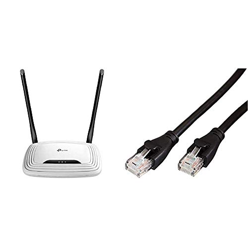 Routeur Wi-Fi TP-Link 300 Mbps pour le télétravail efficace avec câble RJ45 Amazon Basics