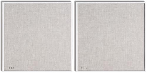 Tableau d'affichage en lin haut de gamme U Brands cadre métallique blanc élégant 2 pièces