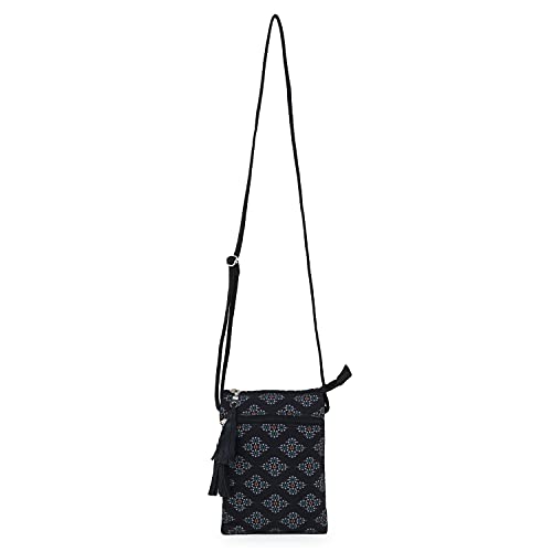 Image of Anekaant Canvas Chevron Printed Sling Bag