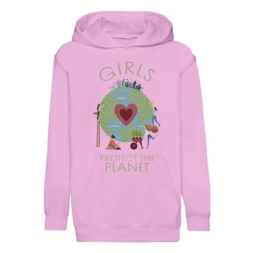Sweat à capuche enfant écologie nature premium vêtement fille Protect The Planet