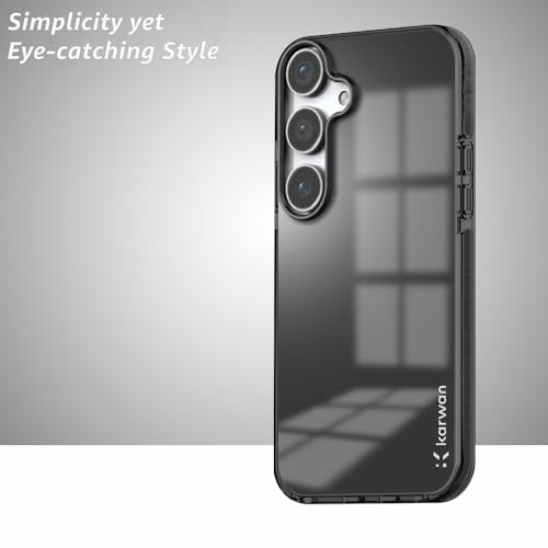 Image of KARWAN Back Cover| Samsung Galaxy S24 FE Back Cover |Polycarbonate Material| Full Camera Protection |Perfectly Fit| Case for Samsung Galaxy S24 FE - Black