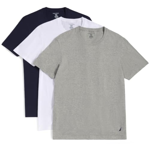 Nautica Men's Cotton Crew Neck 3-Pack T-Shirts - image 1
