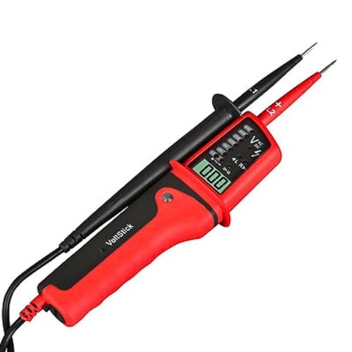 Jadeshay Probador de Voltaje y Continuidad,12V-690V CC e CA Universale Comprobador de Voltaje Medidor Tester Detección de Voltaje de Rango Automático Impermeable con Pantalla Digital y Indicador LED