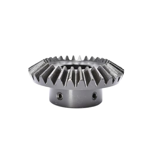 Bevel Gear Pinion Hardware Mechanical Bevel Gear 2.5M 30Teeth Inner Hole 18/20/22/24/25/28/30mm Gear 90 Degrees Meshing Angle Steel Gears Screw Hole M5(20mm)