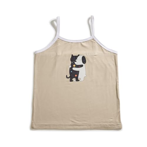 Image of Cotton Cute Print & Plain Girl's, Regular Fit Multicolour, Breathable & Super Soft Fabric, (Pack of 2)