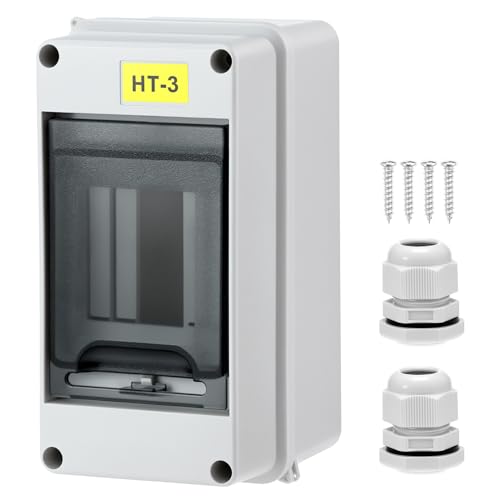 Caja de disyuntor de 3 vías evita cortocircuitos por lluvia con protección impermeable IP65