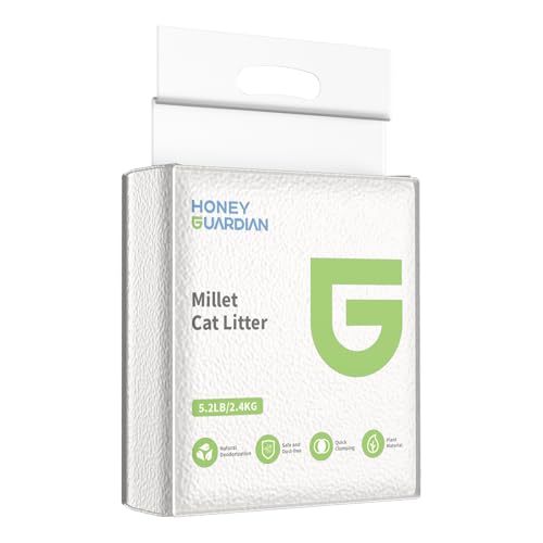 HoneyGuaridan清潔トイレ 猫砂 [天然素材でパワフルに脱臭] 脱臭・抗菌チップ 2.4Lx4袋 システムトイレ 猫用 消臭