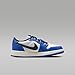 Air Jordan 1 Low OG Wolf Grey Big Kids' Shoes (CZ0858-140, White/Game Royal/Sail/Black) Size 5.5