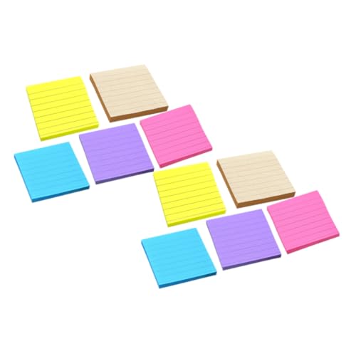 FUNOMOCYA 冊 セルフ粘着メモパッド 罫線入り付箋 ポータブルステッカー 学生向け 日常使用用 かわいいデザイン 便利で実用的