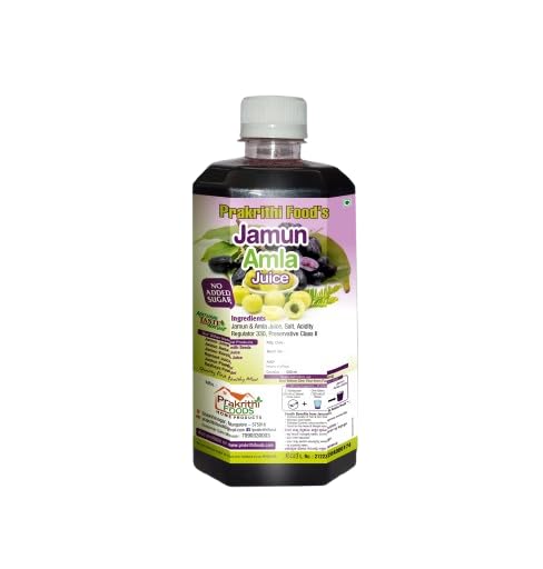 Prakrithi Food Jamun Amla Juice Squash 500ml-picture-11
