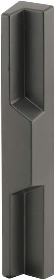 Sliding Glass Patio Door Outside Pull, 3-15/16" and 4-15/16" Screw Holes, Black Plastic