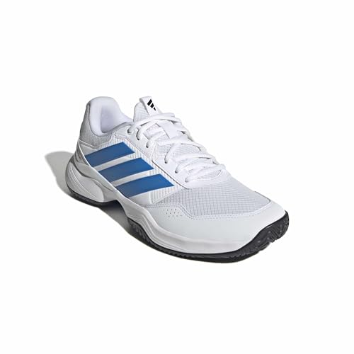 adidas Mens Gamecourt 3 All Court Sneakers Shoes - White - Image 7