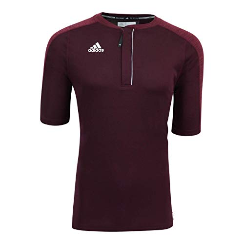 Adidas Climalite Varsity restez au sec avec ce haut rouge zippé pour homme