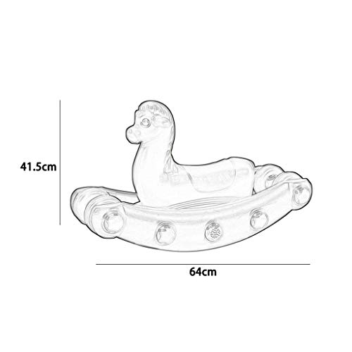 Schaukelpferd Multifunktions-Musik Baby Kunststoff Pedal Holz Pferd Kind Slide – Bild 4