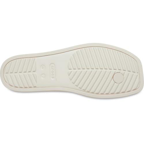 Image of Crocs Women's Miami Flip Flops | Square Toe Flat | 360 Degree Comfort | Croslite Foam Footbed