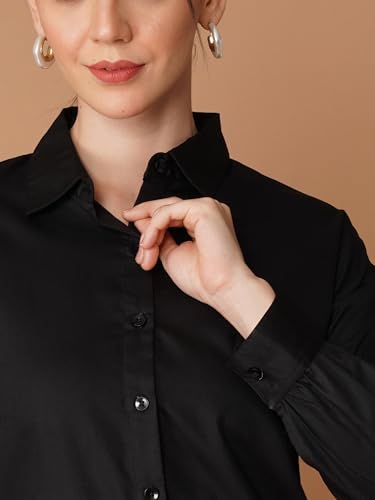 Image of OOMPH! Full Sleeve Stylish Western Drop Shoulder Shirts for Women Regular fit Shirts for Woman