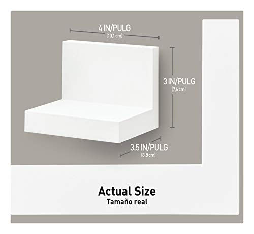 Command Display Ledges, Quartz, 2-Ledges, 8-Medium Foam Strips (Hom23Q-2Es), Great For Dorm Decor #TOP2